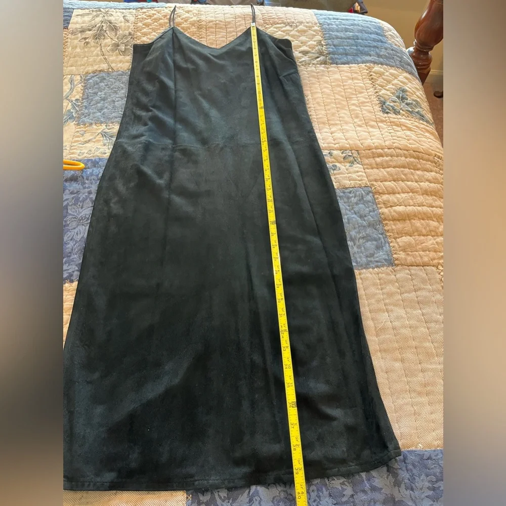 Black Suede Vintage 1980’s Dress - Picture 7 of 7